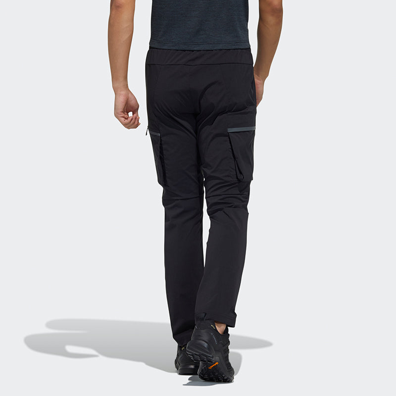 Men's adidas Sports Elastic Black Long Pants/Trousers GN7359