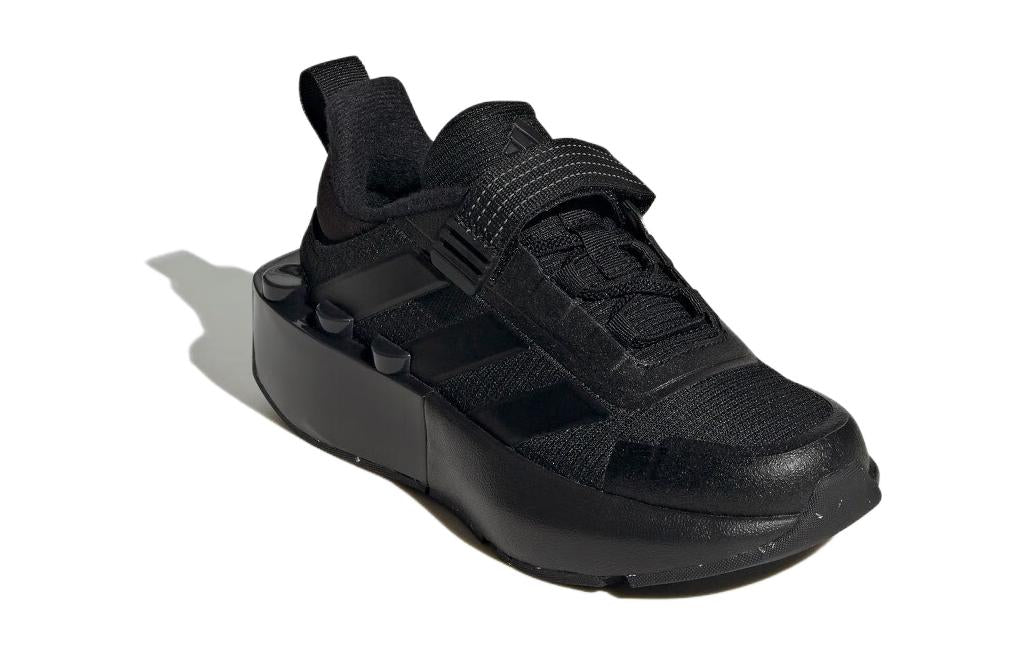 (GS) adidas Tech Runner x LEGO 'Triple Black' ID9529