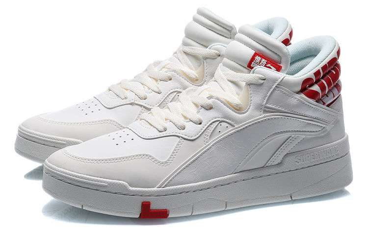 Li-Ning Superwave Mid 'White Red' AGCQ179-1