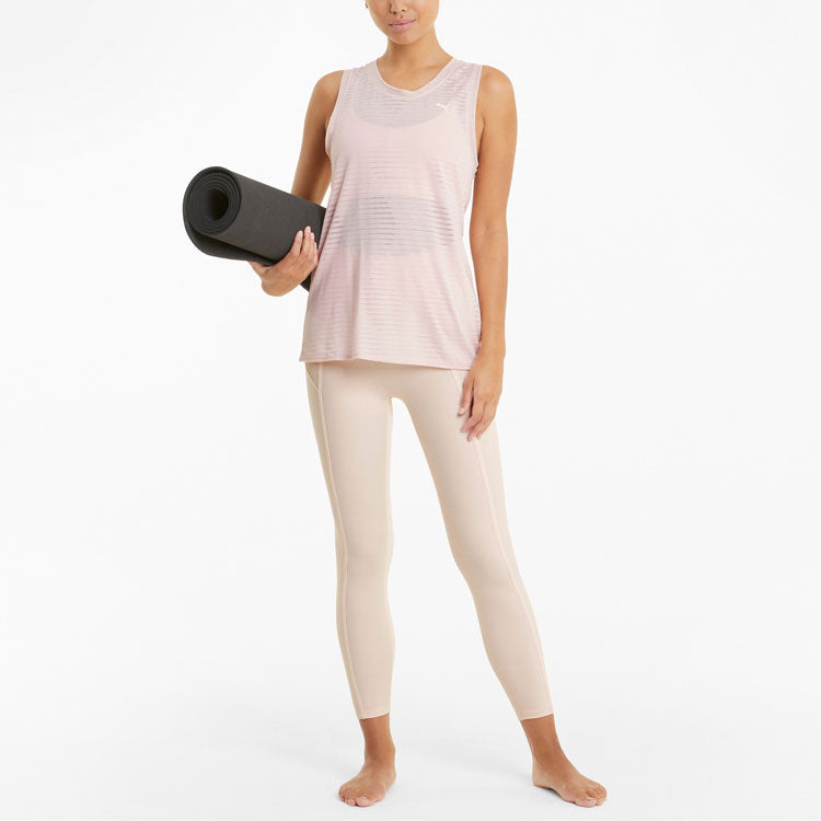(WMNS) PUMA Studio Burnout Training Tank Top 'Pink' 520225-27