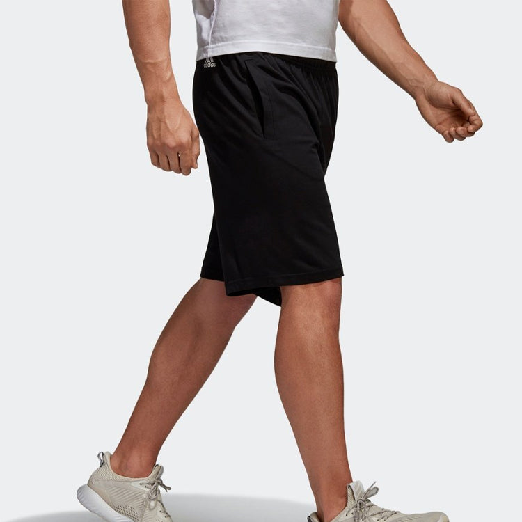 adidasEss Lin Shor SJ Sports Knit Shorts Black BS5026