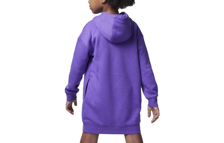 (GS) Air Jordan "Take Flight" Shine Pullover Dress 'Purple' 35C893-P44