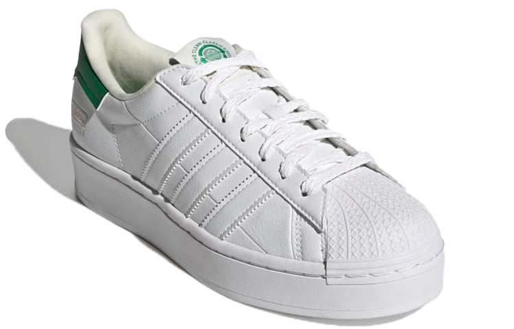 (WMNS) adidas originals Superstar Bold Shoes White/Green FY5481