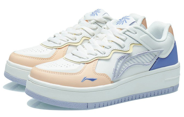 (WMNS) Li-Ning Classic Skateboarding 'White Pink Teal' AGCR304-2