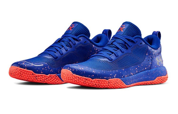 (GS) Under Armour X Level Mainshock Splatter 'Blue Orange' 3022523-400