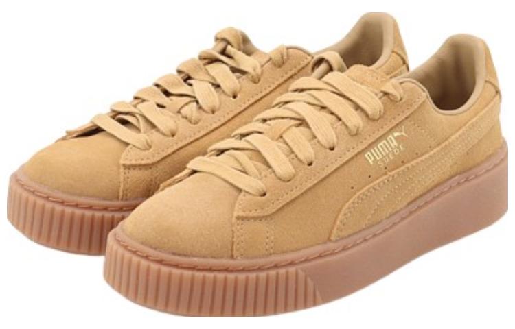 (WMNS) PUMA Suede Platform SD 'Oatmeal' 364718-01