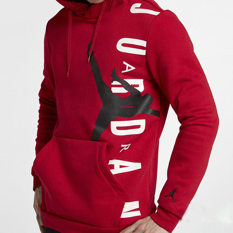 Men's Air Jordan Athleisure Casual Sports Pullover Red CV5482-687