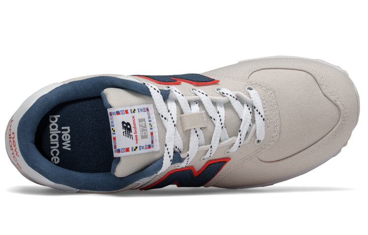 (GS) New Balance 574 Lifestyle Shoes Beige GC574SOM