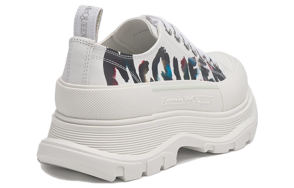 Alexander McQueen Tread Slick Lace-up Shoes 'White Multi' 711108WIATC9583