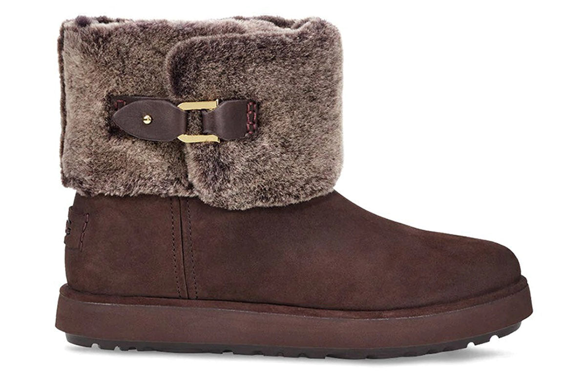 (WMNS) UGG Classic Berge Mini 'Dark Red' 1107210-DRS