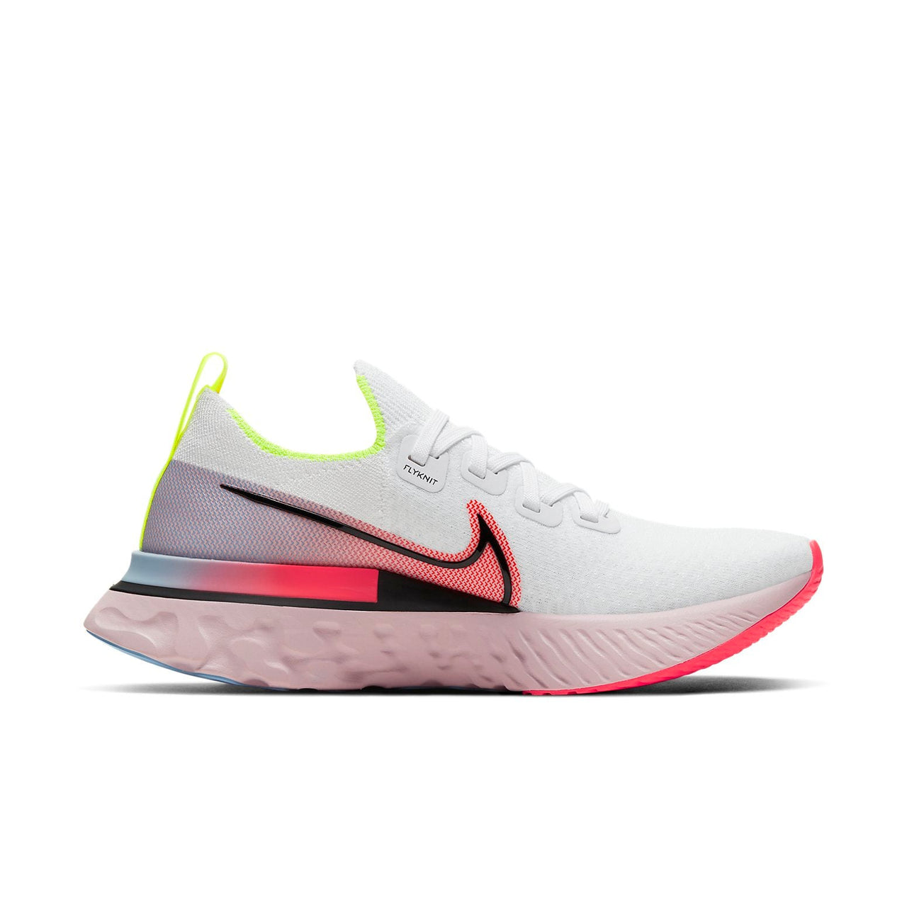 (WMNS) Nike React Infinity Run Flyknit 'White Laser Crimson' CW5636-100