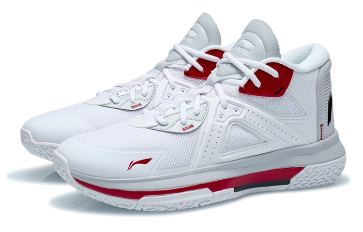 Li-Ning Team Emblem Mid 'White Red' ABAR117-1