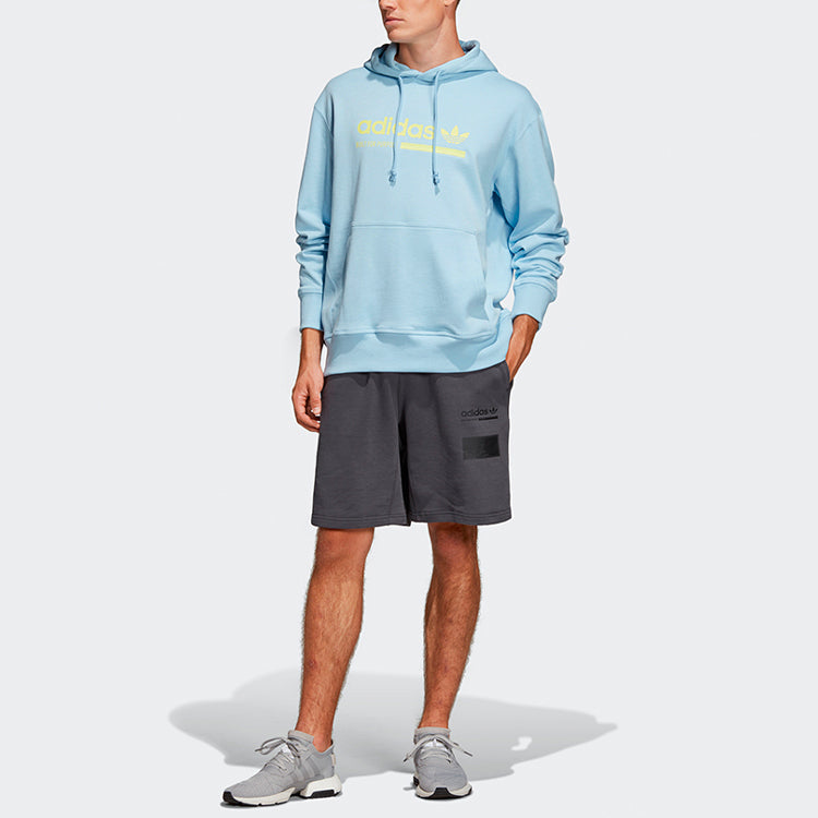 adidas originals Kaval Series Printing Logo Casual Sports Pullover Blue DV1941