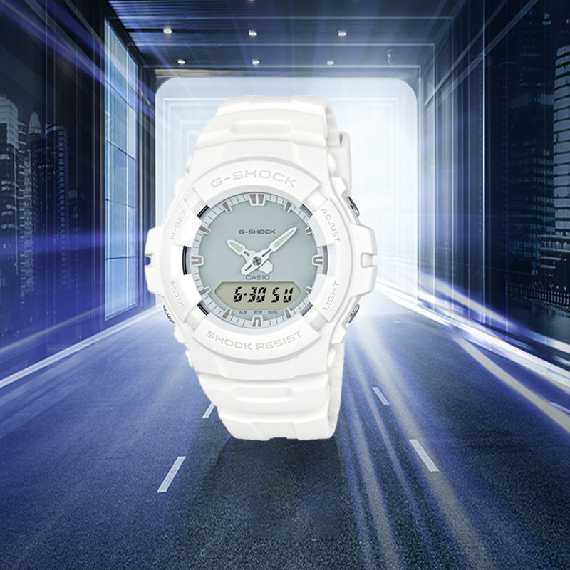 CASIO G-Shock Analog-Digital 'White' G-100CU-7A