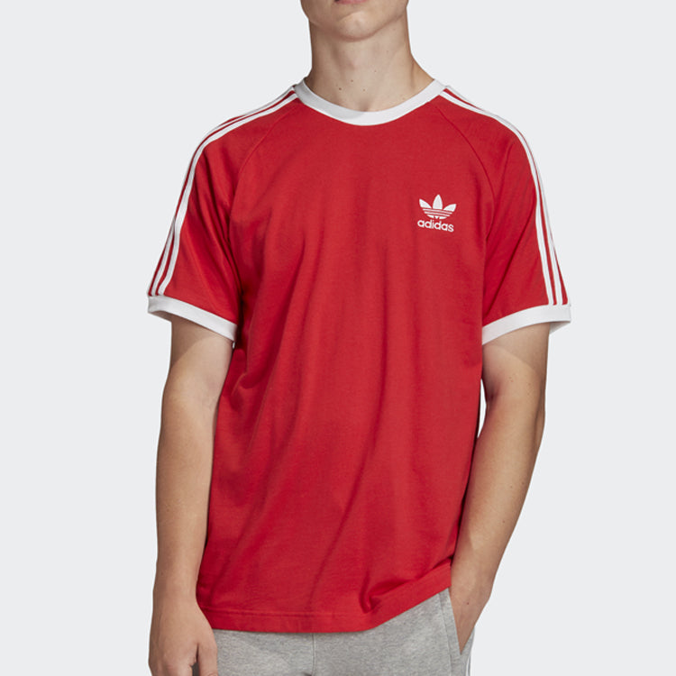 adidas originals Sports Round Neck Short Sleeve 81 Retro Red FM3770