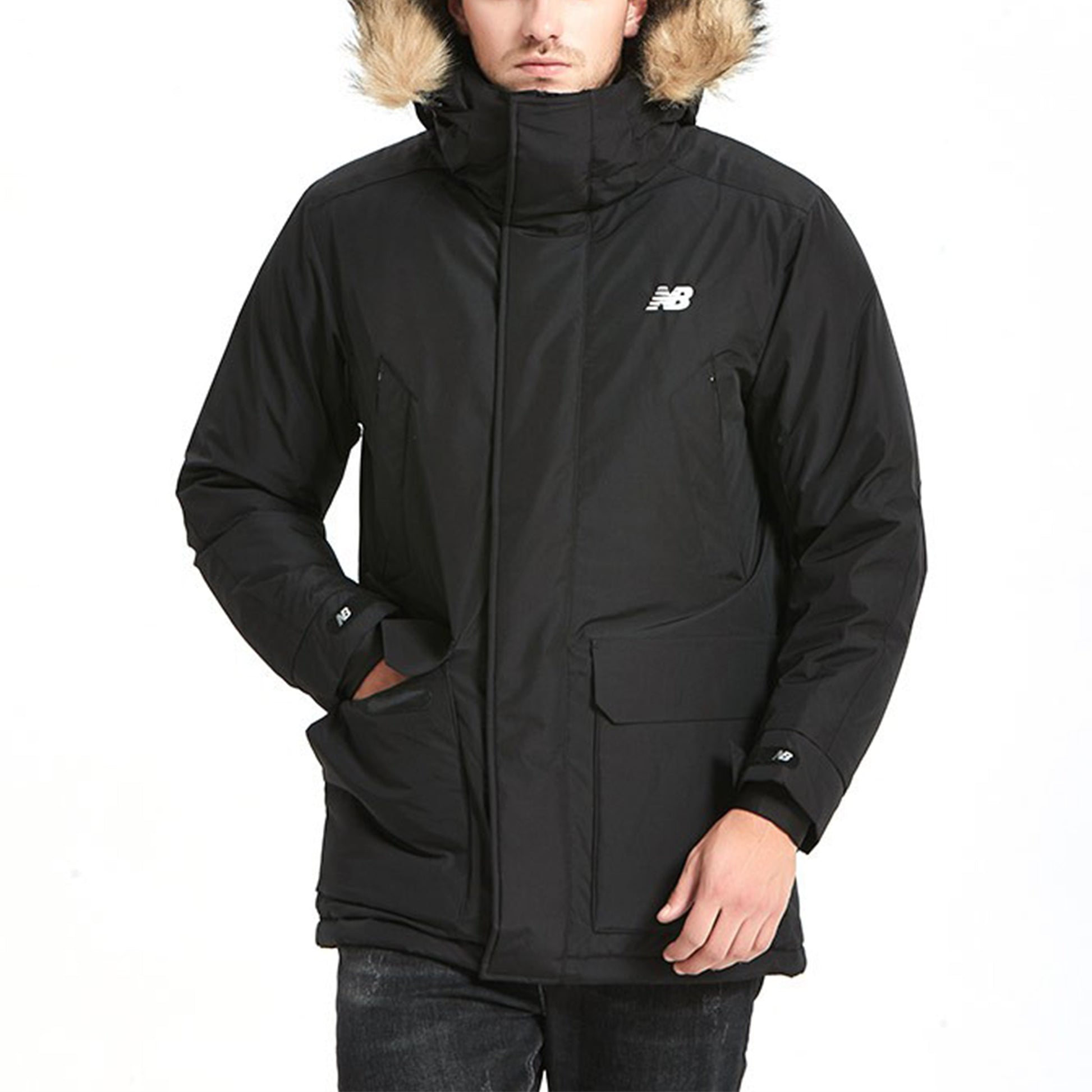 New Balance Warm Winter Down Jacket Asia Sizing 'Black Brown' NP943021-BK
