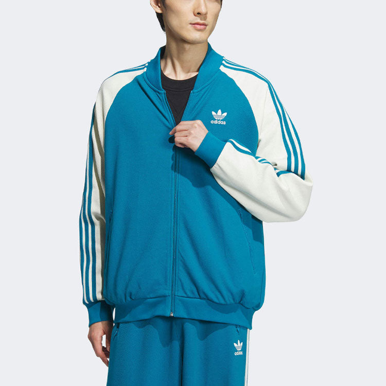 adidas Originals Dkn Sst Jacket Asia Sizing 'Blue White' IX4241