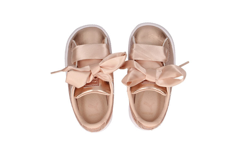 (TD) PUMA Basket Heart Lunar Lux 'Creamed Tan' 365995-02