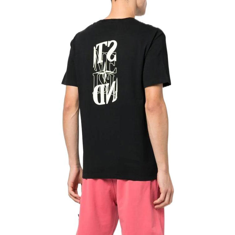 STONE ISLAND Plain Logo T-shirt 'Black' 78152NS87-V0029