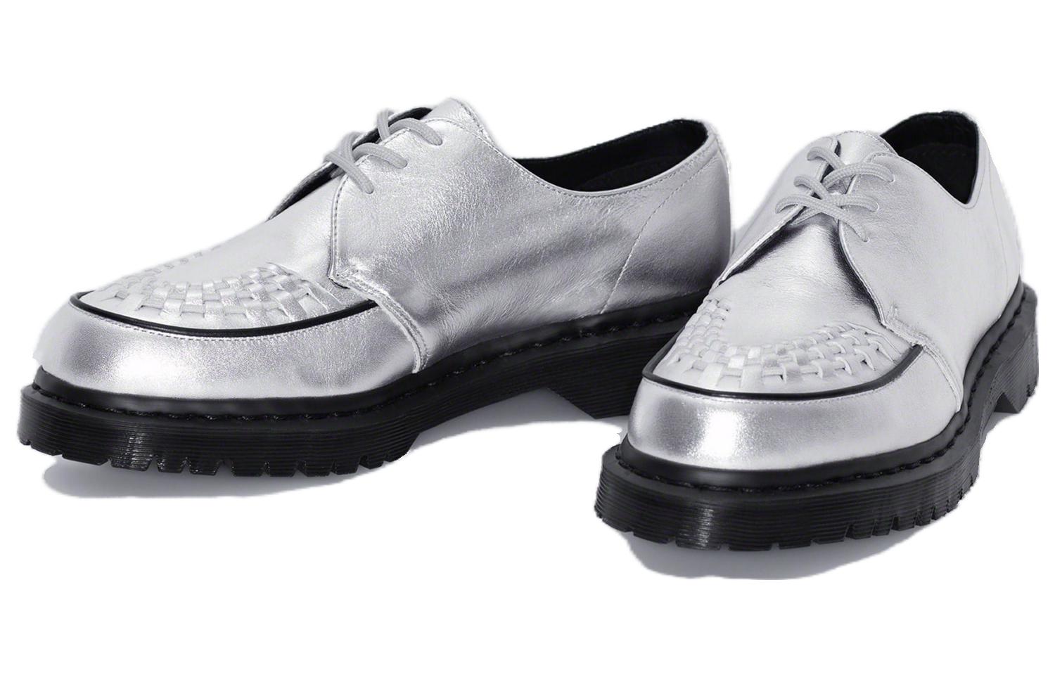 Dr. Martens Ramsey Supreme Nappa Leather Creepers 'Silver' 31773040