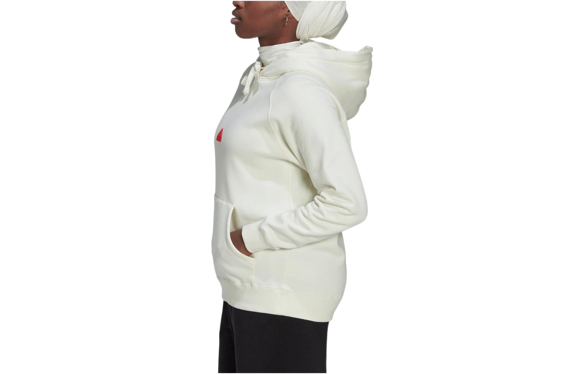 (WMNS) adidas Oversized Hoodie Sweatshirt 'White' HM2852