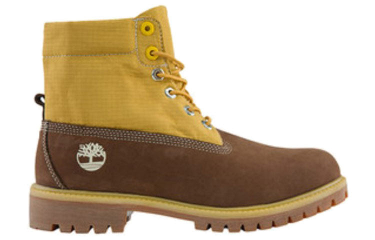 Timberland Premium 6 Inch Waterproof Boots 'Brown Nubuck with Wheat' A2NDS