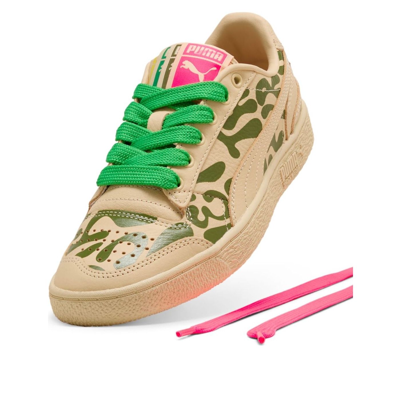 (WMNS) PUMA x Flau'jae Majesty 'Canvas Green Fruit Pure Pink' 408170-01