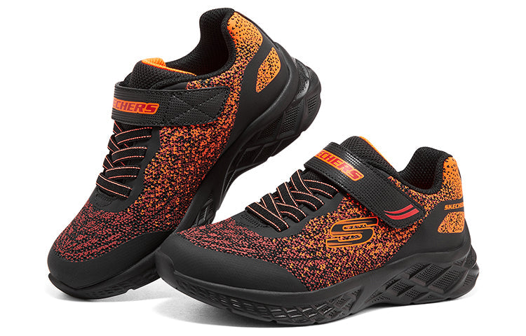 (GS) Skechers Microspec 2.0 Tromson 'Black Red Orange' 403920L-BKRD
