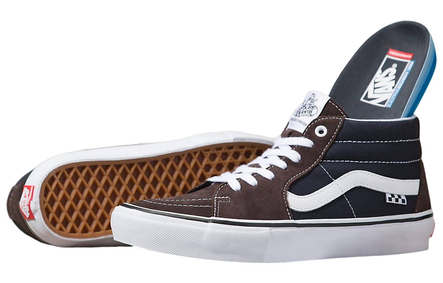 Vans Skate Grosso Mid 'Dark Brown Navy' VN0A5FCGBF7