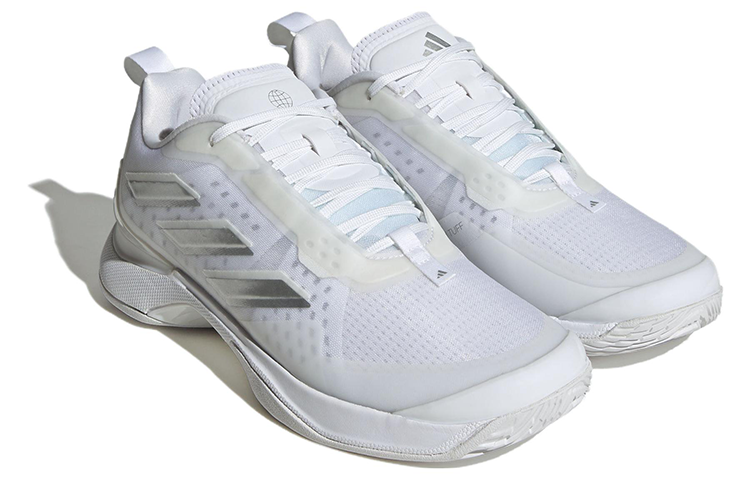 (WMNS) adidas Avacourt Tennis Shoes 'Cloud White Silver Metallic' HQ8404