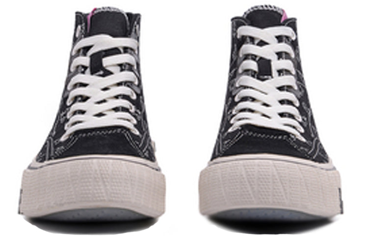 (WMNS) Li-Ning Superwave Canvas Hi 'Black White' AGCQ202-1
