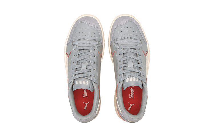 Collegiate X PUMA Ralph Sampson Lo (Big Kids) Casual Shoes Grey/Red/White 371450-01