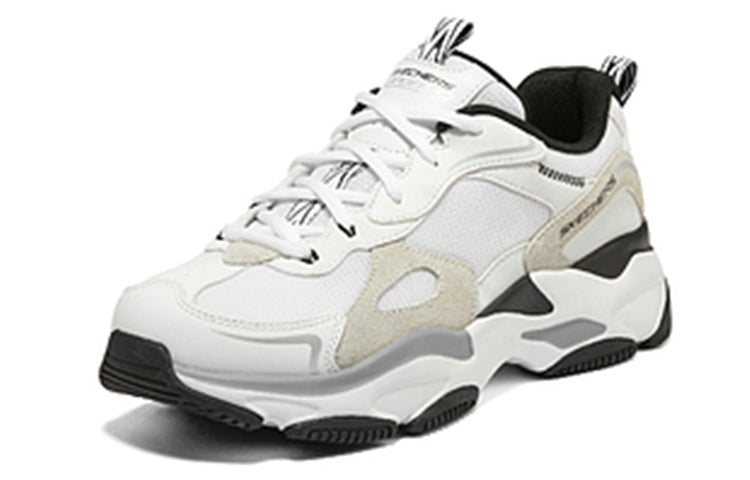 (WMNS) Skechers D'Lites 'Black White' 149895-WBK