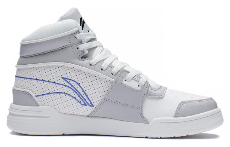 (WMNS) Li-Ning WeiWu High Top Shoes 'White Grey' ABCS098-1