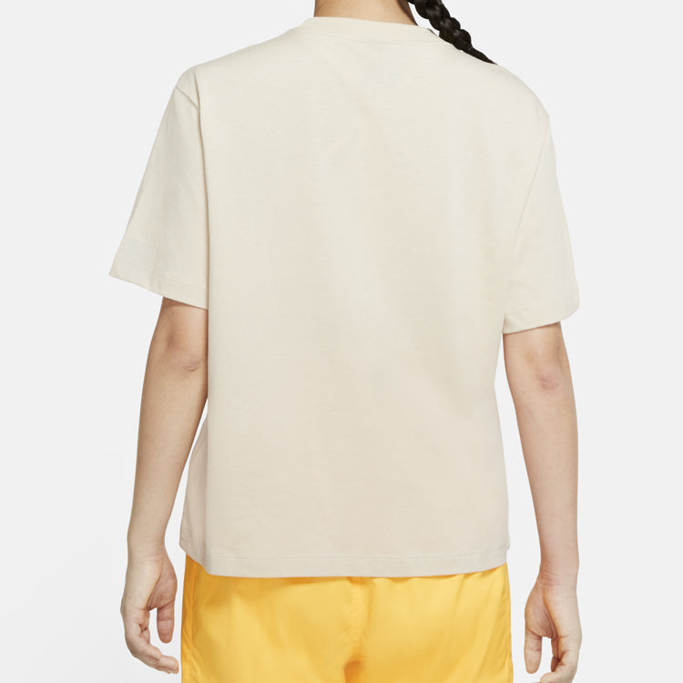 (WMNS) Nike ESSENTIAL Round-neck 'Beige' CT2588-140