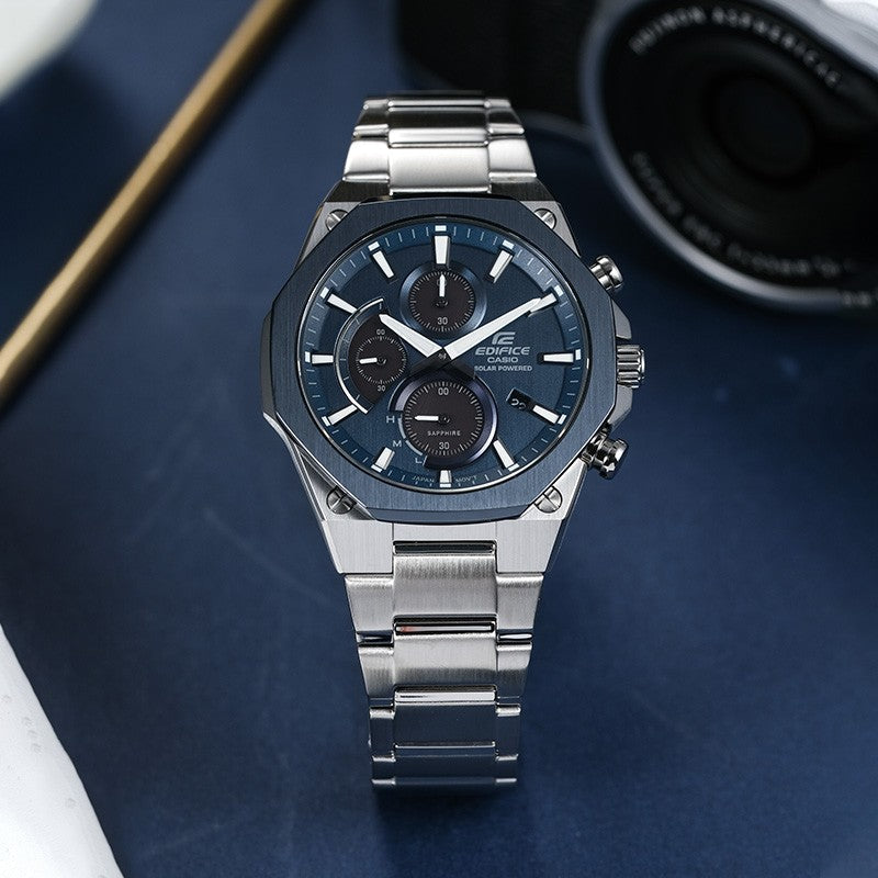 CASIO EDIFICE Solar Powered Mens Blue Analog EFS-S570DB-2A
