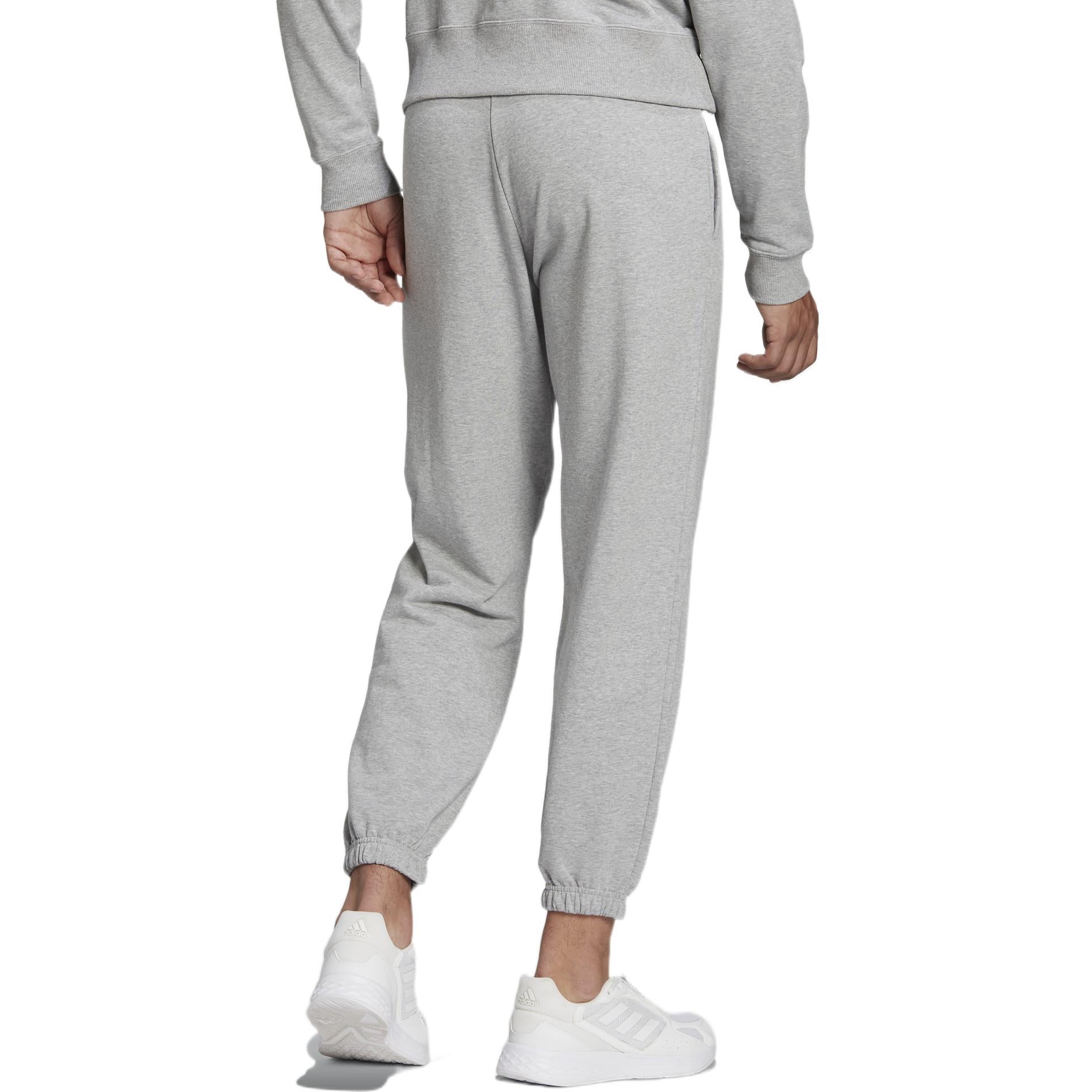 Men's adidas Fv Pt Solid Color Bundle Feet Casual Sports Pants/Trousers/Joggers Autumn Medium Hemp Grey HE4341