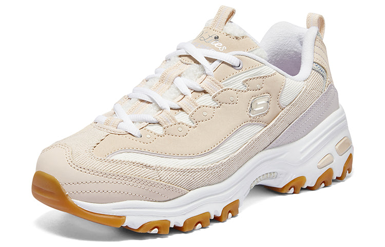 (WMNS) Skechers DLITES 1.0 'White Beige' 896148-NTMT