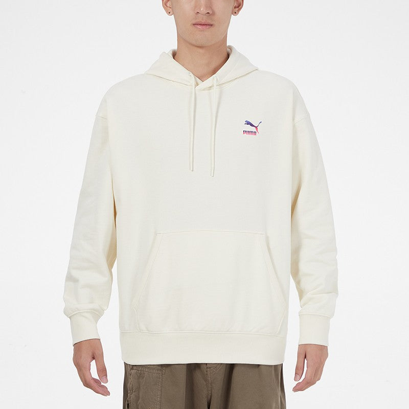PUMA Logo Hoodie 'Cream' 534443-73
