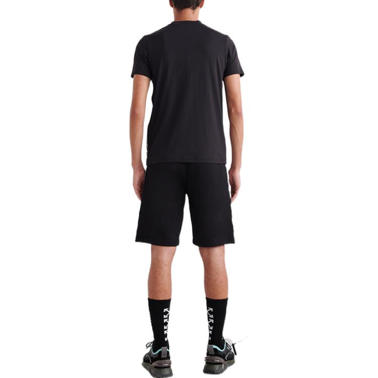Off-White SS22 Alphabet Printing Round Neck Pullover Short Sleeve Ordinary Version Black OMVA026C99FAB0011001