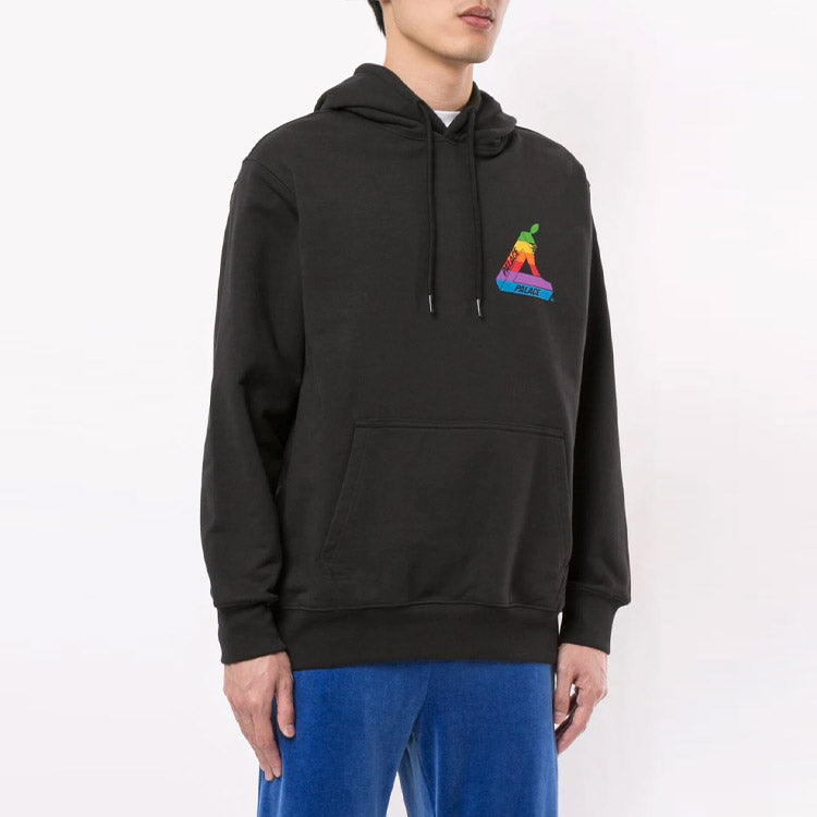 PALACE SS19 Jobsworth Hood Triangle Logo Pattern Black P16HD048