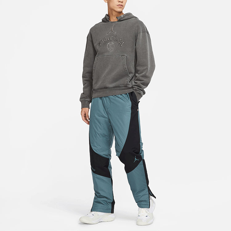 Air Jordan Logo Pattern Woven Casual Sports Pants 'Blue Black' DC9659-387