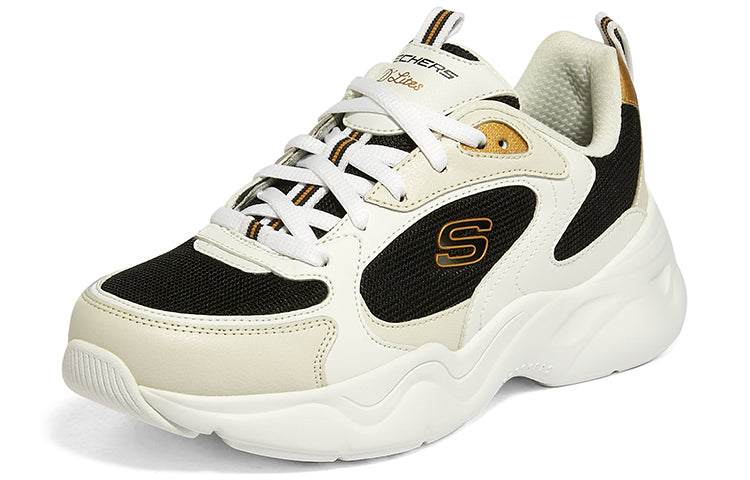 (WMNS) Skechers D'Lites Airy 3.0 'White Black' 896074-WBGD