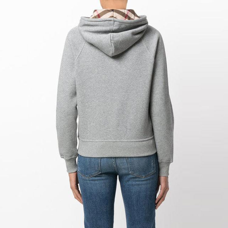 (WMNS) Burberry Zipper hooded Casual Jacket 'Gray' 40561701