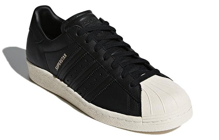 adidas originals Superstar 80s 'Black Red' CQ2656