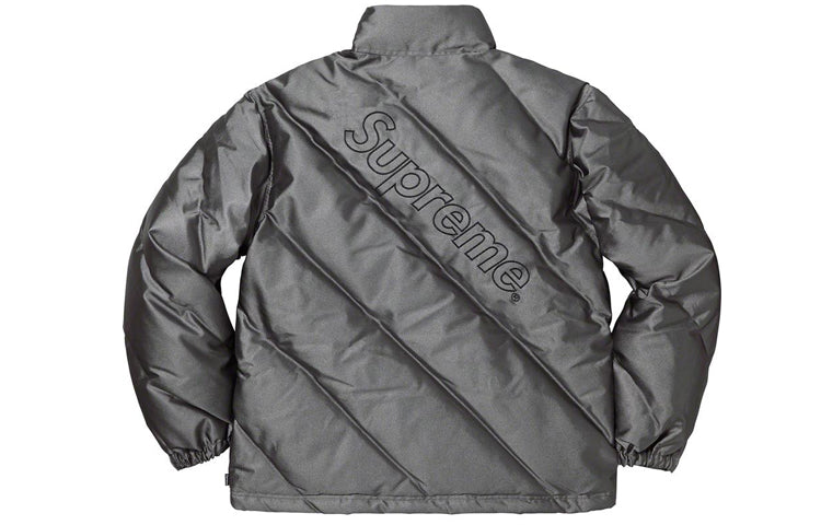 Supreme FW19 Week 11 Iridescent Puffy Jacket Black SUP-FW19-961