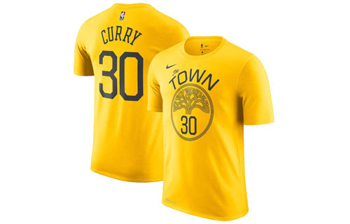 Nike NBA Sports Short Sleeve Golden State Warriors limited Yellow AO0887-729