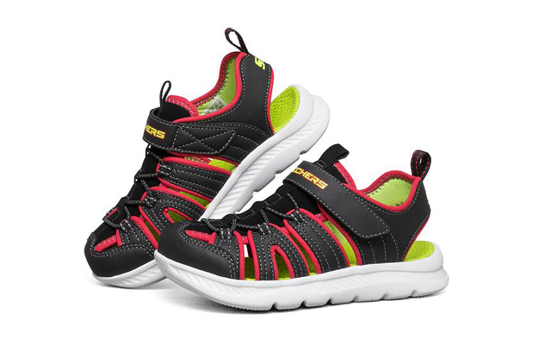 (GS) Skechers C-Flex Sandal 'Black Red Yellow' 400041L-BKRD