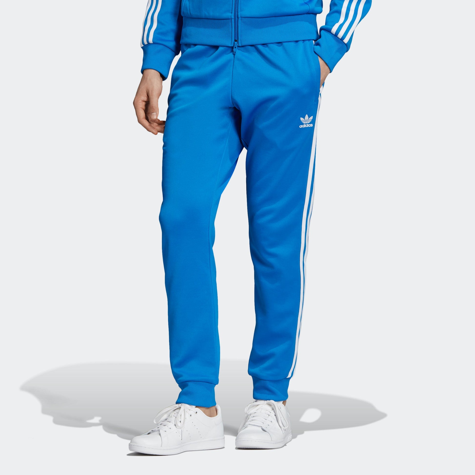 adidas Side Stripe Bundle Feet Sports Pants Blue ED6058