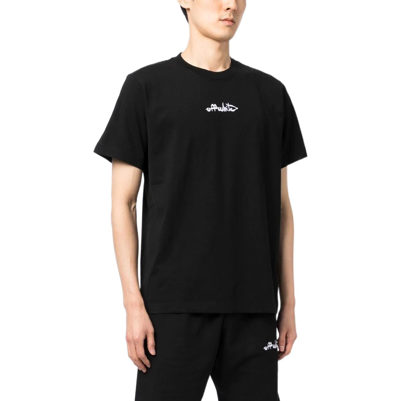 Off-White Ow Script Tee OMAA027F22JER0055100